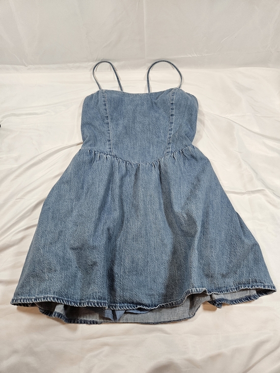 Hollister Dresses & Skirts - Hollister Light Blue Cotton Blend Mini Dress with Spaghetti Straps Y2k Indie